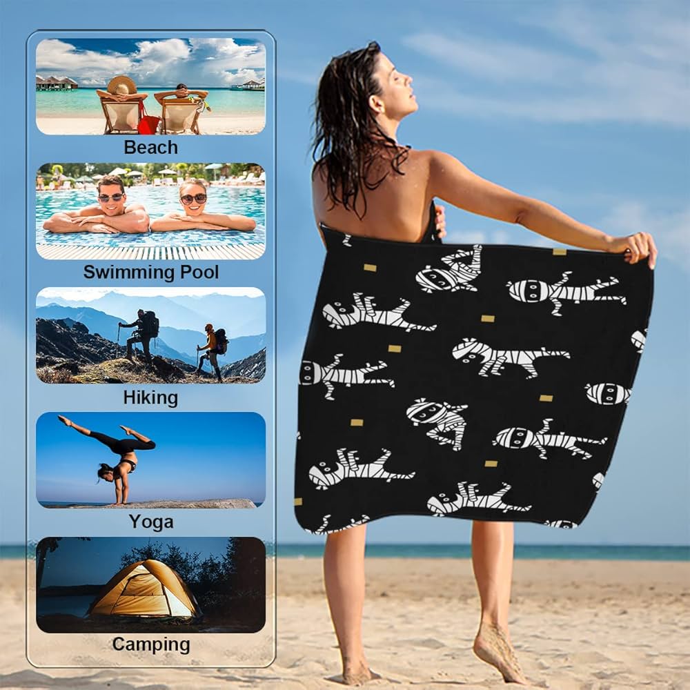 Amazon.com: XMNYGJ Mummy Beach Towel for Adults Kids